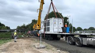 Lifting equipment - lifting our Huawei Smart Transformers for our Solar Farm in New Zealand 