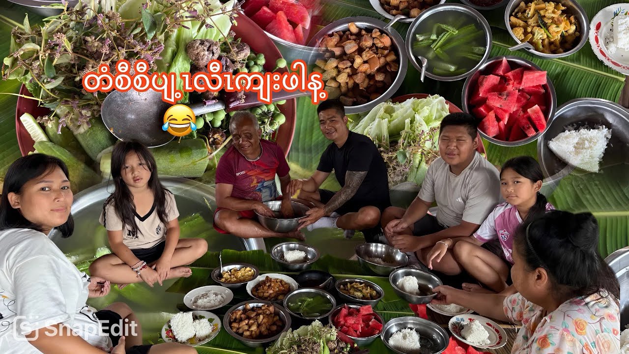 27/2/26 Ti Klaw Di got fc from USA visit him and cook Karen simple food and fresh vegetables 🍃🍃