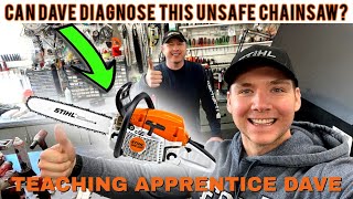 Can Dave Diagnose This Almost New Unsafe Stihl Chainsaw?  Video