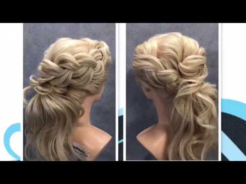 kiespijn Arctic gewoontjes Kapsel met vlechten en krullen, hairstyle with braids and curls - YouTube