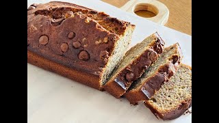 Make a days treats with walnut chocolate chip banana bread