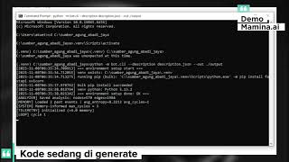 Mamina.ai Autonomous universal code generator DEMO.