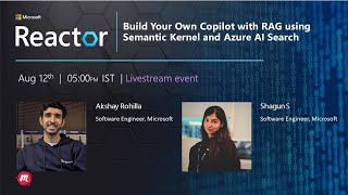 Full Build Your Own Copilot with RAG using Semantic Kernel and Azure AI Search News