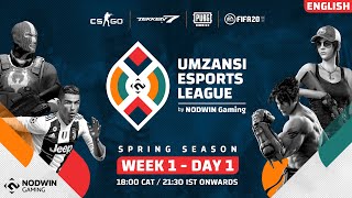 [EN] Umzansi Esports League 2020 (Spring League) Week 1 | Day 1