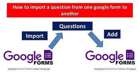 How to Import Questions from one google form to another.