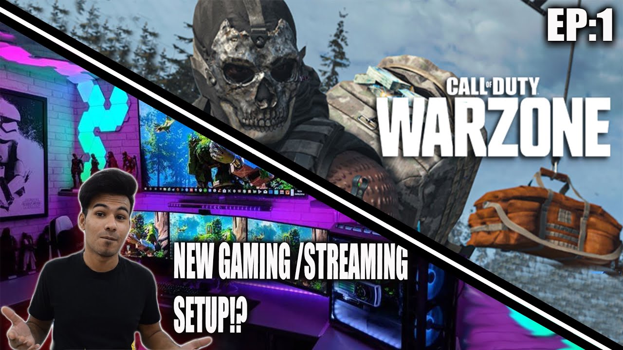 PLAYING CALL OF DUTY : WARZONE FOR THE FIRST TIME EVER! | ALSO MY BRAND NEW GAMING/STREAMING SETUP !