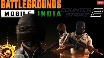 Double game Double Fun | rush gameplay | BGMI AND COUNTER STRIKE 2 | LIVE