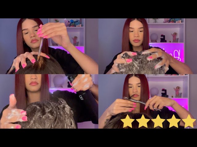 ASMR the best beauty salon (wash, cut, massage)