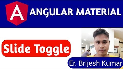 Mat Slide Toggle | Slide Toggle | Angular Material Slide Toggle Tutorial