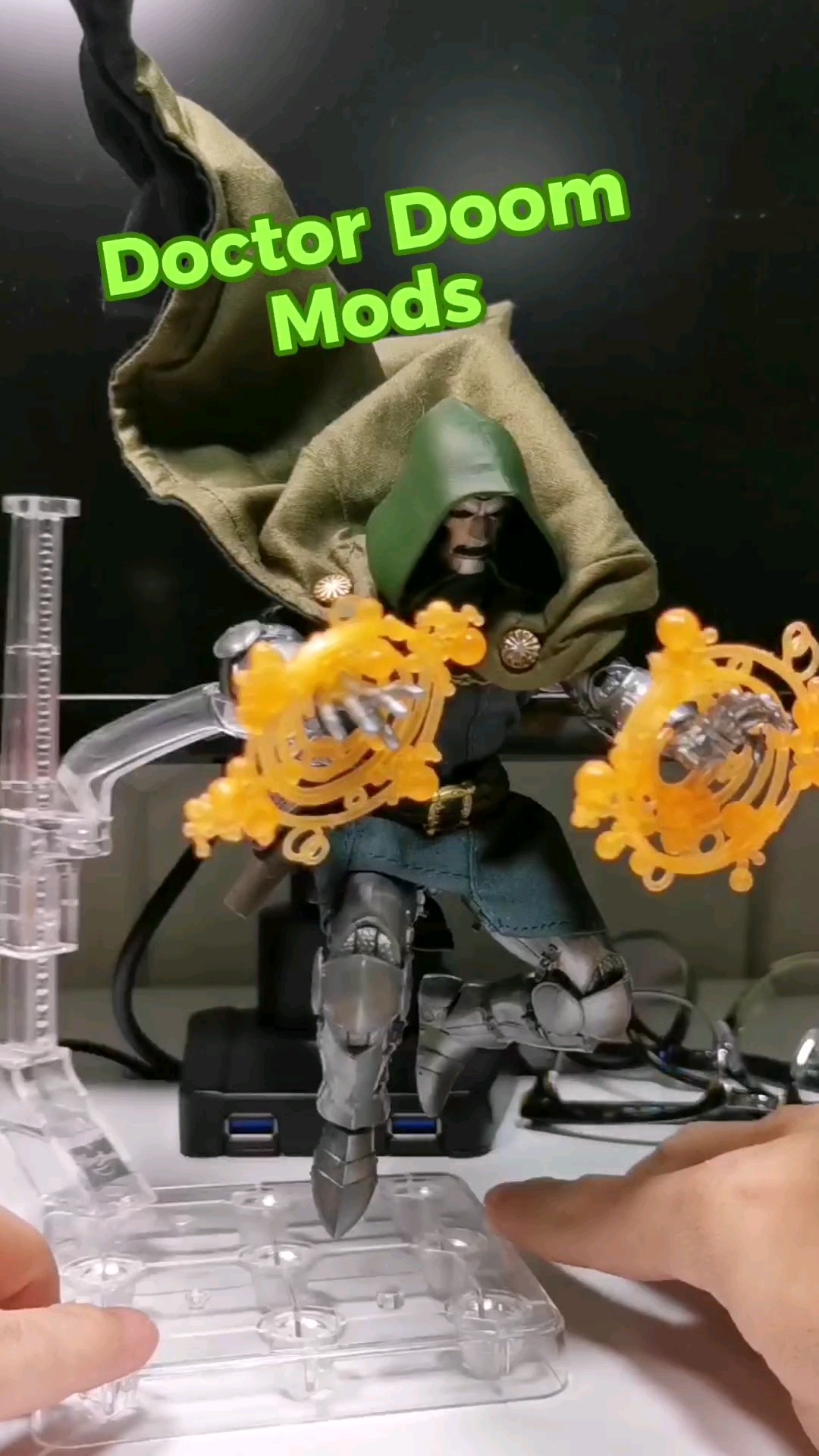 Doctor Doom Custom Cape, Tunic and Ankle Mod Marvel Legends Hasbro