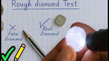 How to Test Rough Diamonds with a Simple Pencil Trick