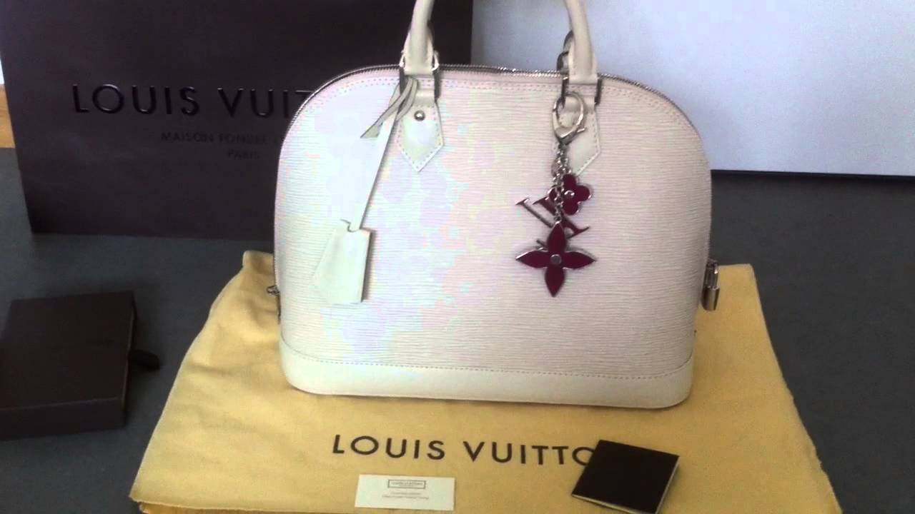 Louis Vuitton, Bags, Louis Vuitton Ivory Epi Alma Pm