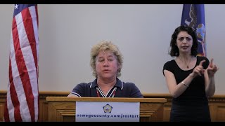 June 18th, Re-Opening Update. Oswego County, NY - Update on Health Department Investigation.