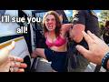 Bully Karen Refuses to Give Up, Fights Cops After Stealing Vehicle