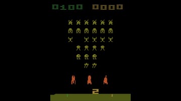 Playing space invaders using Deep Q Learning