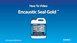 Encaustic Seal Gold - How To Use