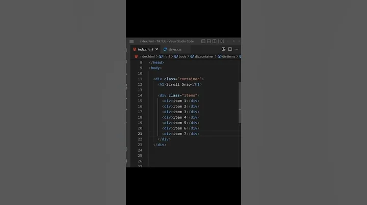 CSS Tip #8 - Scroll Snap #shorts