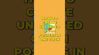 How To Create Unlimited Onam Poster In One🤩❤ Click #nkledits #shorts screenshot 3