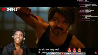 I SHOW SPEED REACTING LEO TRAILER🤣🔥- SPEED REACTING TO VIJAY 🔥HD