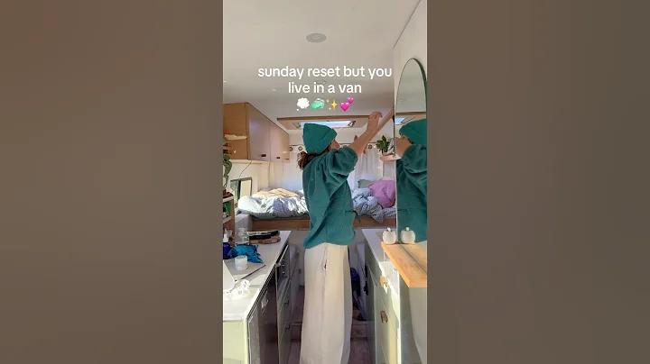 Clean The Van With Me✨ #vanlife #sundayreset