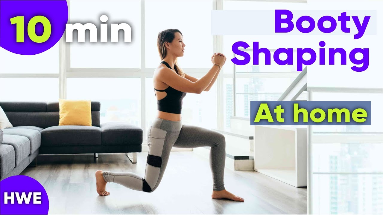 10 min Booty Burn Workout - Booty Shaping workout At home - YouTube