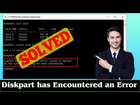 [SOLVED] Diskpart has Encountered an Error Problem Issue
