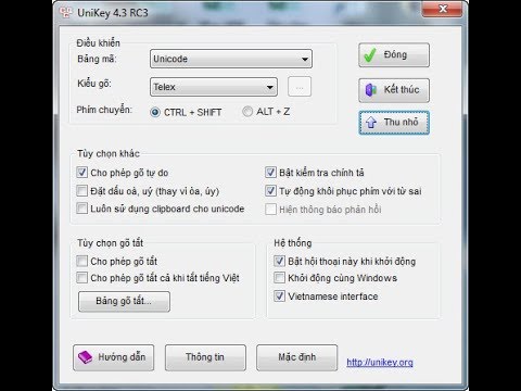 Tải phần mềm gõ tiếng Việt Unikey 4.3RC mới nhất