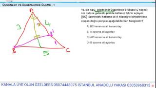 8.MATEMATİK ÜÇGENLER VE ÜÇGENLERDE ÖLCME TEST-15-|MEB KAZANIM TEST|AÇI, TEOG, MERKEZİ YAZILI 8.MATEMATİK ÜÇGENLER VE ÜÇGENLERDE ÖLCME TEST-15-|MEB KAZANIM TEST|AÇI, TEOG, MERKEZİ YAZILI