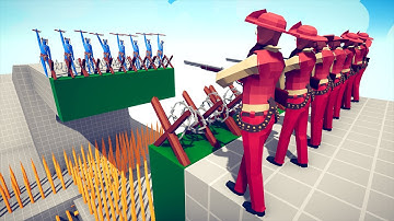 Spear Throwers Vs Every Units | Totally Accurate Battle Simulator TABS