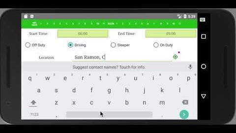 Matrack Hours of Service App