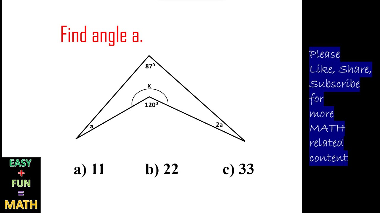 Mathematics # Find the angle # quadrilateral - YouTube
