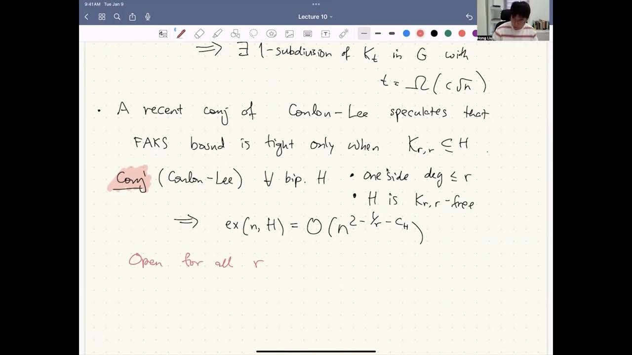 24 04 04 hong liu extremal combinatorics lecture 10 youtube