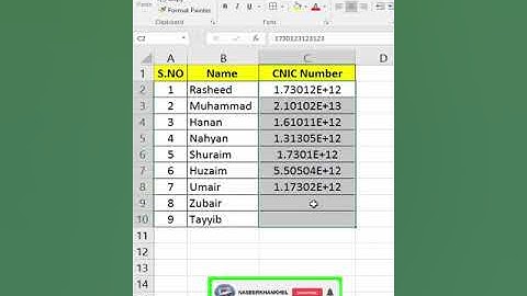How to Convert Scientific Notation to Number in Excel