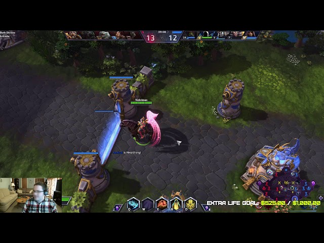 Auriel and Leoric in Heroes of the Storm, Extra Life 2017