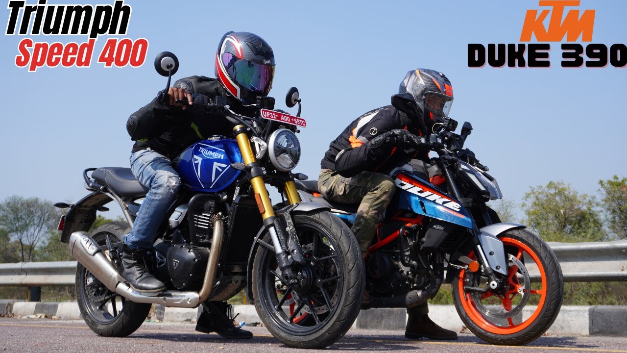 Triumph Speed 400 vs 2024 Duke 390 Drag Race