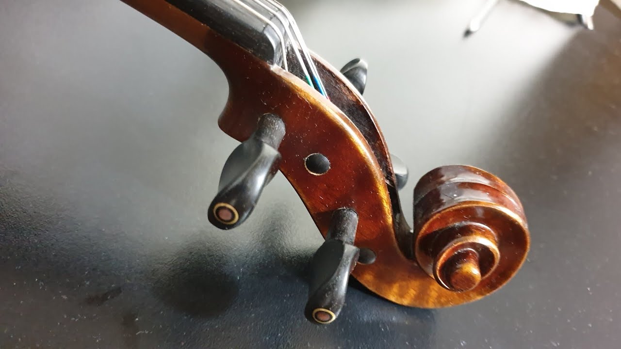 clavijas de violín que hacer si las clavijas giran, how to fix pegs - YouTube
