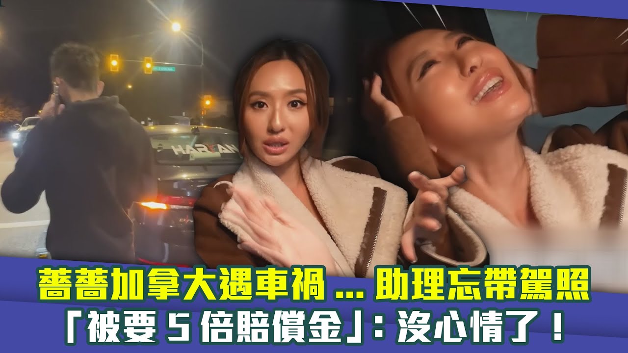 薔薔加拿大遇車禍…助理忘帶駕照 「被要5倍賠償金」：沒心情了！ @maze0517