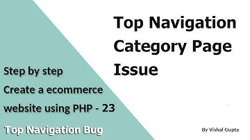 Step by step create an eCommerce website using PHP - Part 23 (Menu Category  Bug)