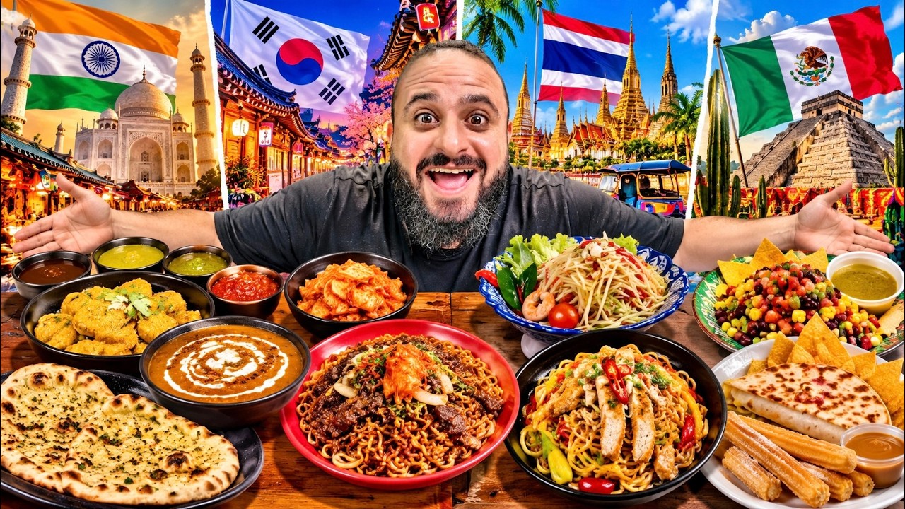 ⁣جربت اغرب اكلات من دول العالم 😱