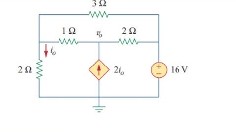 Solved Find v0 and i0 in the circuit.Nodal Analysis, BKC