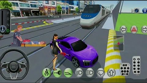 Ferrari Car Vs Bullet Train Face To Face Accident 🚗🚆 3D Driving Class Android Gameplay