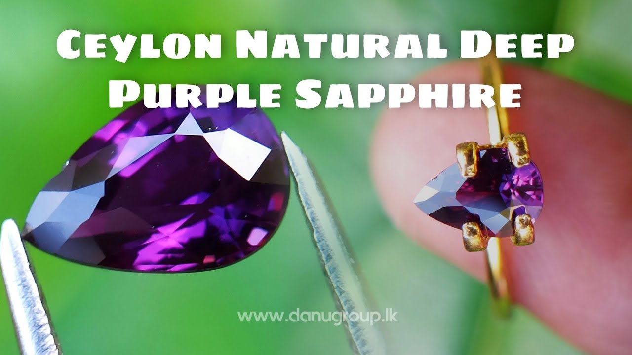 Ceylon Natural Deep-Purple Sapphire from Danu Group - One of the best deep calm color from the mine