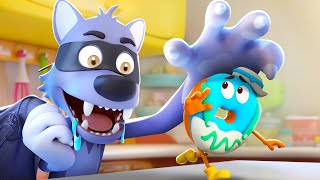 the wolf is coming yummy foods family best kids cartoons babybus tv