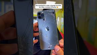 Color Changing this iPhone From Space Gray to White?shorts apple iphone ios asmr android fyp