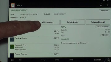 Tip Pooling App for Clover - Closing A Ticket in a Single-Cashier Set-up