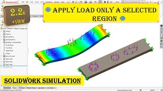 How to put the load on any particular area in Solidworks | point load | Solidworks simulation