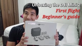 Unboxing DJI Mini 2 and flying it for the first time (beginner's guide)