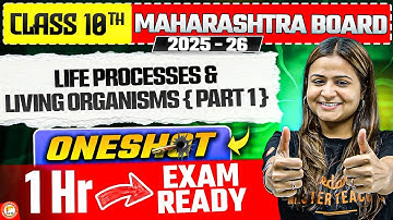 Life Processes and Living Organisms Part 1 Class 10 One Shot | Maharashtra Board | By Krushi Mam