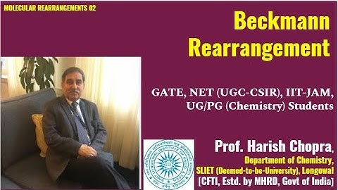 Beckmann Rearrangement | Prepare for JEE, NEET, JAM, NET | Named Reaction
