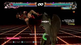 Devil Jin Single Hellsweep CD+4 f,N,d,df+4 Combo 37 Damage 8 Hits v5 Tekken 7